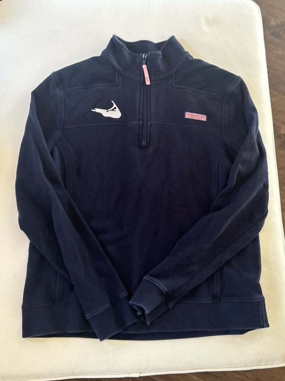 Vineyard Vines Women's Navy Nantucket Shep Shirt Quarter Zip Pullover